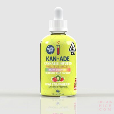 Kiwi Strawberry Medible Mixer 1000mg THC by Kan+Ade obtain high